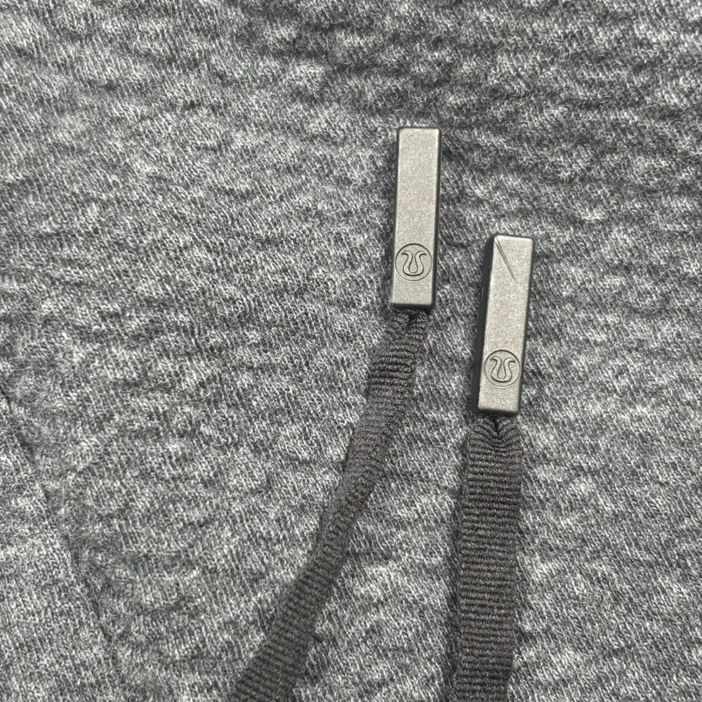Lululemon At Ease Jogger Grey Textured Double Knit Sweatpants Mens XXL EUC